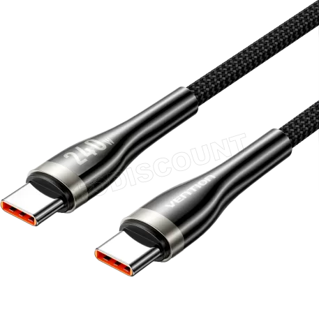 Photo de Cable Vention USB-C M/M 1.2m 240W (Noir)