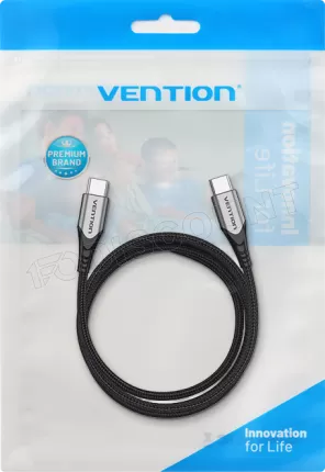 Photo de Cable Vention USB-C M/M 2m 60W (Gris)