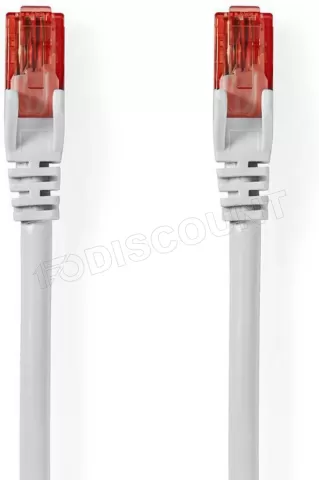 Photo de Câble/Cordon réseau Nedis RJ45 Catégorie 6 FTP (F/UTP) Droit 5m (Blanc)