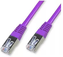 Photo de Câble/Cordon réseau RJ45 Catégorie 6 FTP (F/UTP) Droit 10m (Violet)