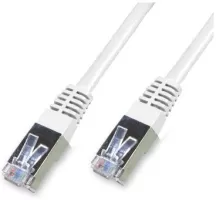 Photo de Câble/Cordon réseau RJ45 Catégorie 6 FTP (F/UTP) Droit 25cm (Gris)