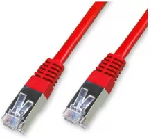 Photo de Câble/Cordon réseau RJ45 Catégorie 6 FTP (F/UTP) Droit 2m (Rouge)