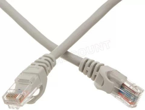 Photo de Câble/Cordon réseau RJ45 Catégorie 6 SSTP (S/FTP) Droit 70cm (Beige)