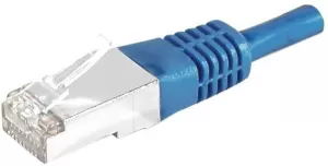 Photo de Câble/Cordon réseau RJ45 Dexlan Catégorie 6 SSTP (S/FTP) Droit 30cm (Bleu)