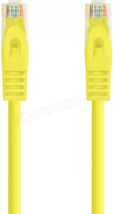Photo de Câble/Cordon réseau RJ45 Nanocable Catégorie 7 S-FTP (S/FTP) Droit 1m (Jaune)