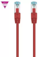 Photo de Câble/Cordon réseau RJ45 Nanocable Catégorie 7 S-FTP (S/FTP) Droit 1m (Rouge)