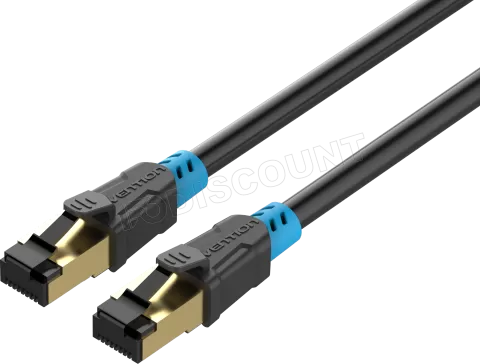 Photo de Câble/Cordon réseau RJ45 Vention Catégorie 6 SFTP (S/FTP) Droit 25m (Noir)