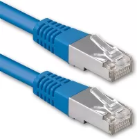 Photo de Câble/Cordon réseau Uptec RJ45 Catégorie 6 UTP (U/UTP) Droit 50cm (Bleu)