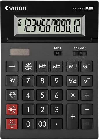 Photo de Calculatrice de bureau Canon AS-2200 (Noir)