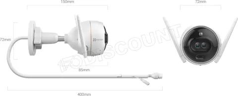 Photo de Caméra IP extérieur Ezviz C3X Full HD - IR30m  (Blanc)