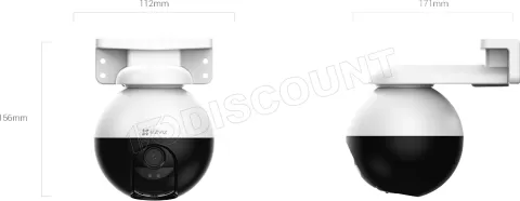 Photo de Caméra IP extérieur Ezviz C8W Pro 2K - IR 30m (Blanc)