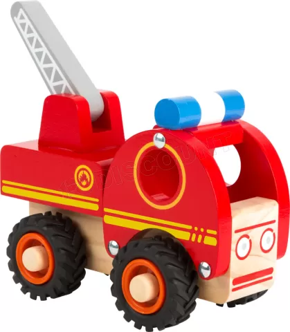 Photo de Camion de pompiers en bois 13cm