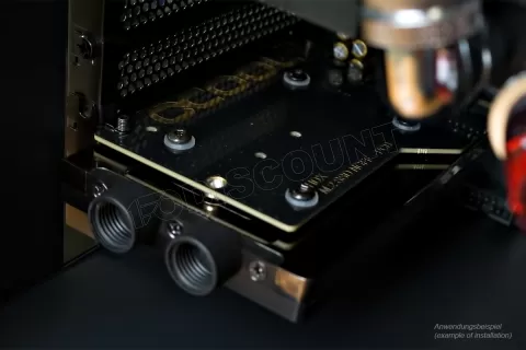 Photo de Carte Controleur PCIe 3.0 4x Alphacool Eisblock HDX-3 avec Waterblock pour NVMe M.2