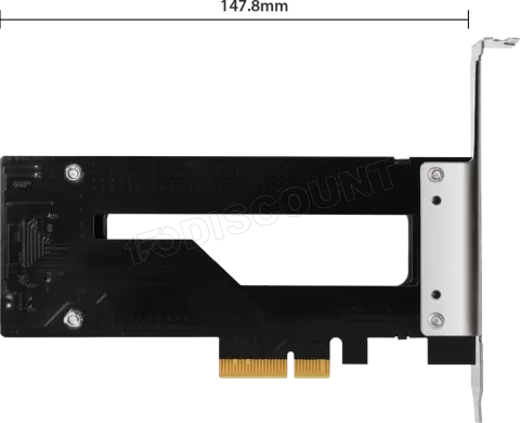 Photo de Carte Controleur PCIe 4.0 Icy Dock ToughArmor MB840M2P-B pour 1x M.2 NVMe amovible