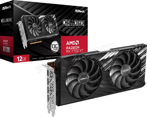 Photo de Carte Graphique AMD ASRock Radeon RX 7700 XT Challenger OC 12 Go