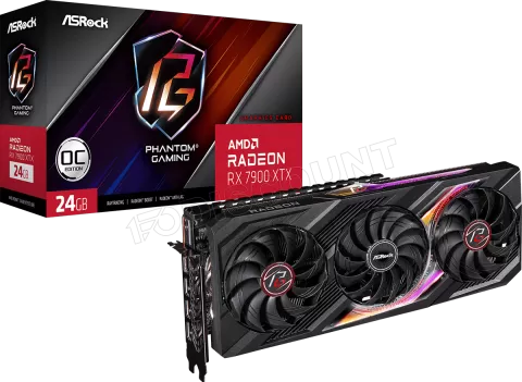 Photo de Carte Graphique AMD ASRock Radeon RX 7900 XTX Phantom Gaming OC 24Go