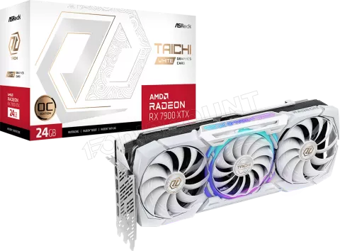 Photo de Carte Graphique AMD ASRock Radeon RX 7900 XTX Taichi White OC 24Go