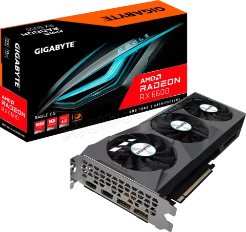 Photo de Carte Graphique AMD Gigabyte Radeon RX6600 Eagle 8Go