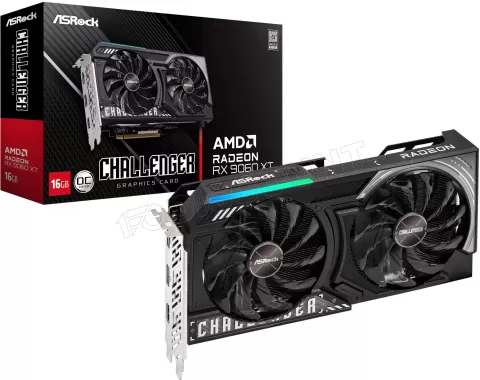 Photo de Carte Graphique ASRock Radeon RX 9060 XT Challenger OC 16Go
