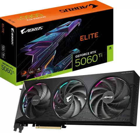 Photo de Carte Graphique Gigabyte GeForce RTX 5060 Ti Aorus Elite 16Go