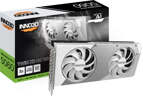 Photo de Carte Graphique Inno3D GeForce RTX 5060 Twin X2 OC White