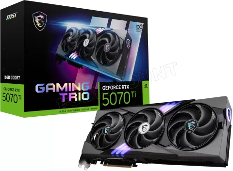 Photo de Carte Graphique MSI GeForce RTX 5070 Ti Gaming Trio OC Plus