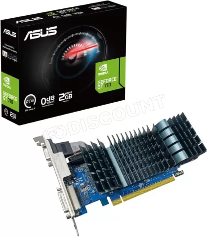 Photo de Carte Graphique Nvidia Asus GeForce GT710 Evo 2Go Mini ITX Low Profile Passive