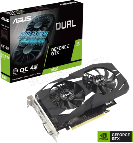 Photo de Carte Graphique Nvidia Asus GeForce GTX 1630 Dual OC 4Go