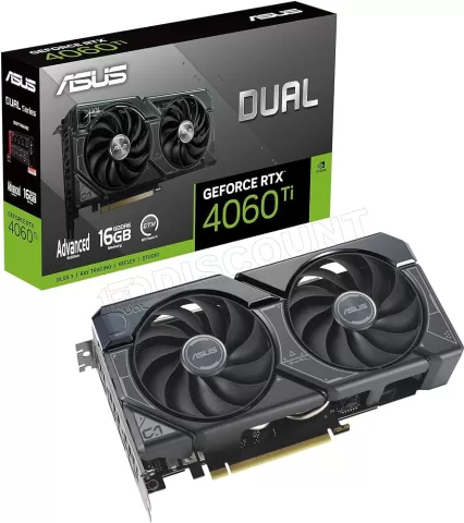 Photo de Carte Graphique Nvidia Asus GeForce RTX 4060 Ti Dual 16Go