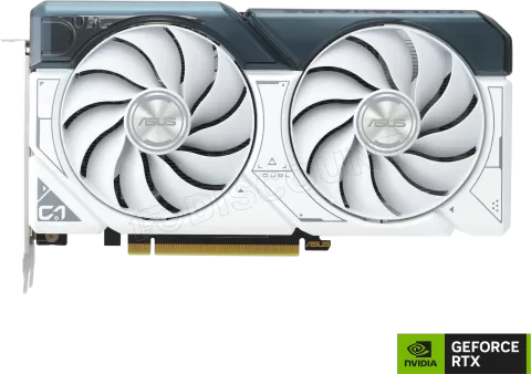 Photo de Carte Graphique Nvidia Asus GeForce RTX 4060 Ti Dual OC White 8Go