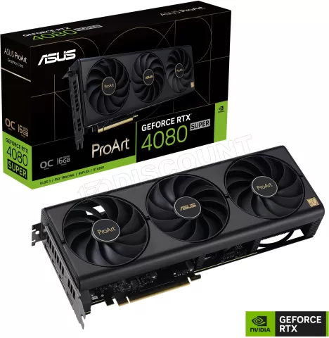 Photo de Carte Graphique Nvidia Asus GeForce RTX 4080 Super ProArt OC 16Go