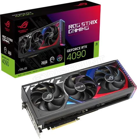 Photo de Carte Graphique Nvidia Asus GeForce RTX 4090 Rog Strix 24Go