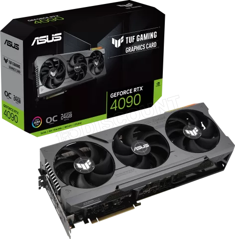 Photo de Carte Graphique Nvidia Asus GeForce RTX 4090 Tuf Gaming OC 24Go