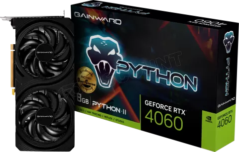 Photo de Carte Graphique Nvidia Gainward GeForce RTX 4060  Python II OC 8Go