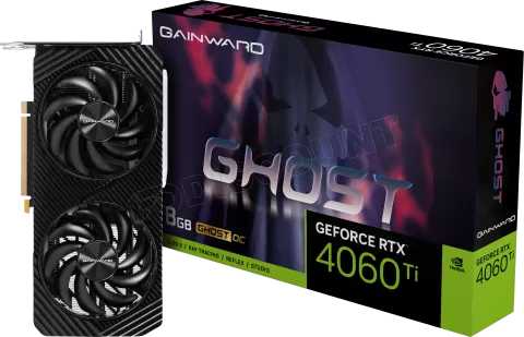 Photo de Carte Graphique Nvidia Gainward GeForce RTX 4060 Ti Ghost OC 8Go