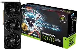 Photo de Gainward RTX 4070S Python III OC