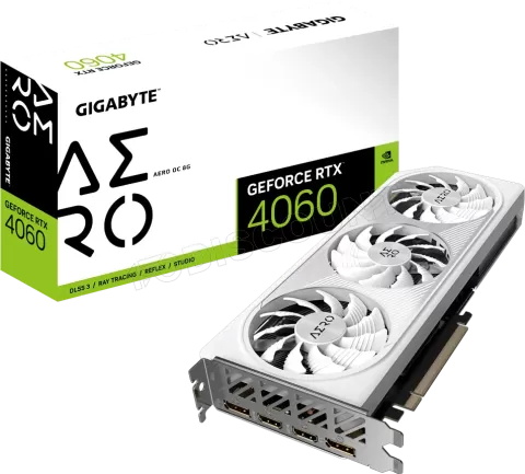 Photo de Carte Graphique Nvidia Gigabyte GeForce RTX 4060 Aero OC 8Go