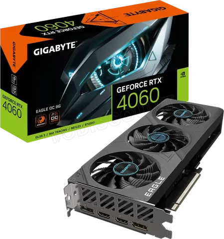 Photo de Carte Graphique Nvidia Gigabyte GeForce RTX 4060 Eagle OC 8Go