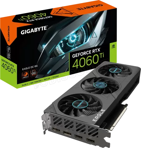 Photo de Carte Graphique Nvidia Gigabyte GeForce RTX 4060 Ti Eagle OC 8Go