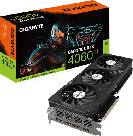 Photo de Carte Graphique Nvidia Gigabyte GeForce RTX 4060 Ti Gaming OC 8Go