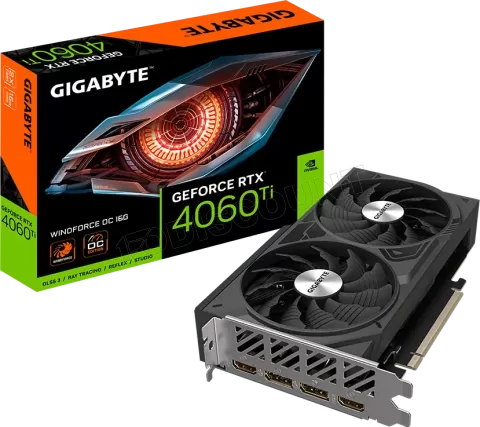 Photo de Carte Graphique Nvidia Gigabyte GeForce RTX 4060 Ti Windforce OC 16Go