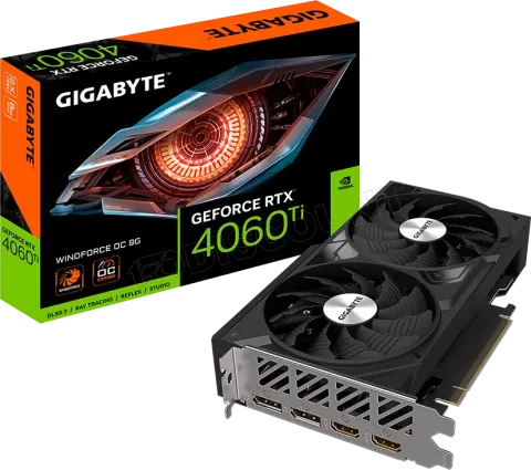 Photo de Carte Graphique Nvidia Gigabyte GeForce RTX 4060 Ti Windforce OC 8Go