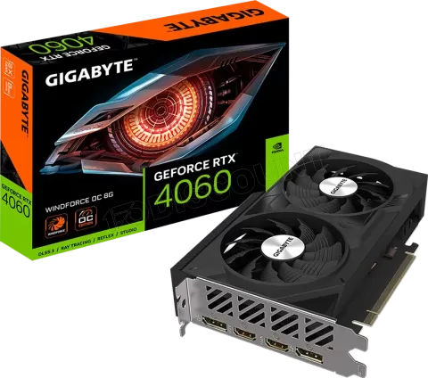 Photo de Carte Graphique Nvidia Gigabyte GeForce RTX 4060 Windforce OC 8Go