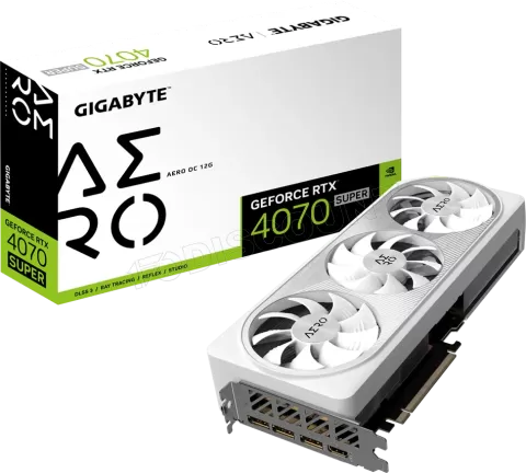 Photo de Carte Graphique Nvidia Gigabyte GeForce RTX 4070 Super Aero OC 12Go