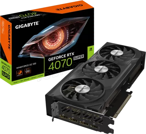 Photo de Carte Graphique Nvidia Gigabyte GeForce RTX 4070 Super Windforce OC 12Go