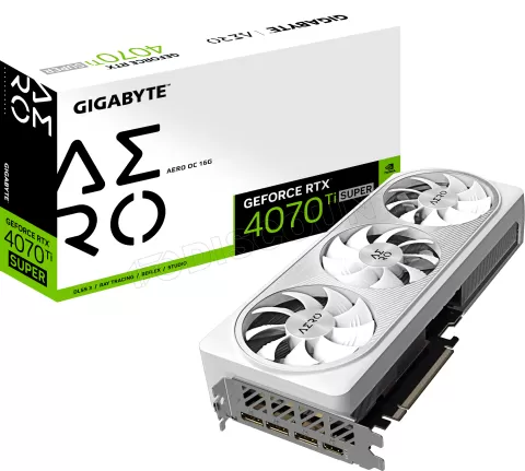 Photo de Carte Graphique Nvidia Gigabyte GeForce RTX 4070 Ti Super Aero OC 16Go