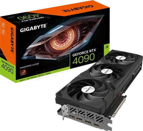 Photo de Carte Graphique Nvidia Gigabyte GeForce RTX 4090 WindForce V2 24Go