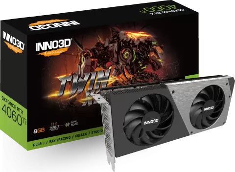 Photo de Carte Graphique Nvidia Inno3D GeForce RTX 4060 Ti Twin X2 8Go