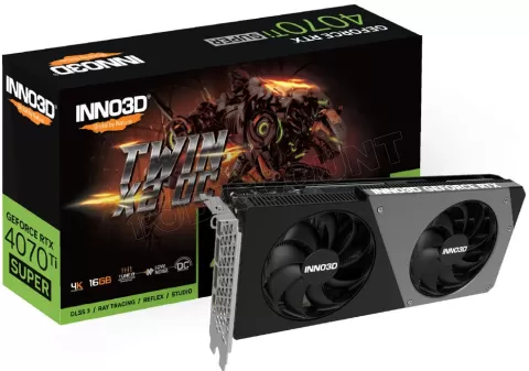 Photo de Carte Graphique Nvidia Inno3D GeForce RTX 4070 Ti Super Twin X2 OC 16Go