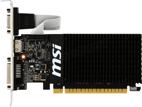 Photo de Carte Graphique Nvidia MSI GeForce GT710 2GD3H 2Go LP (Low Profile Passive)